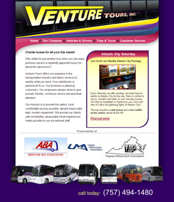 Venture Bus Tours page image
